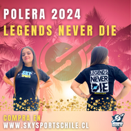 Polera Legends Never Die 2024